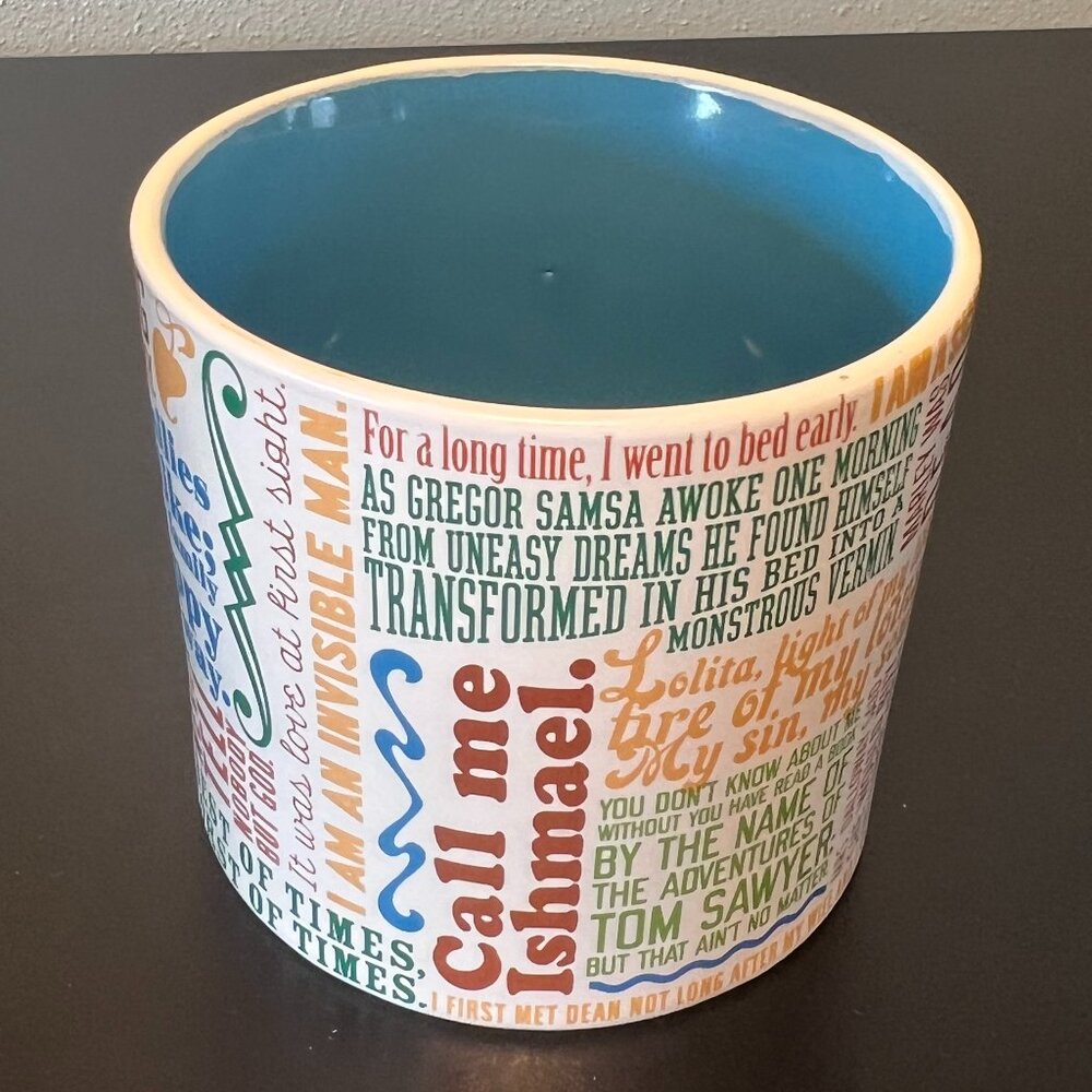 The Unemployed Philosophers Guild “FIRST LINES OF LITERATURE” Quotes Mug ~ Books - Picture 12 of 16